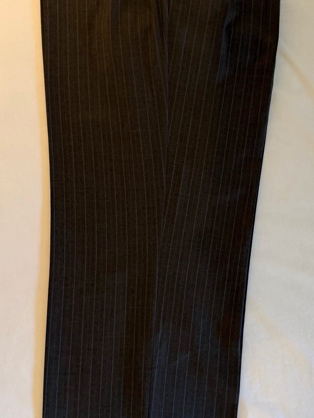 Nautica Brown with Light Blue Pinstripe Dress Trouser Pants